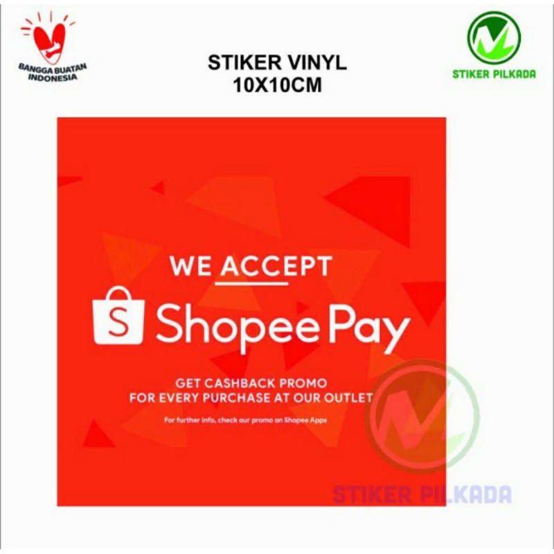 

Stiker Vinyl We Accept 10x10cm