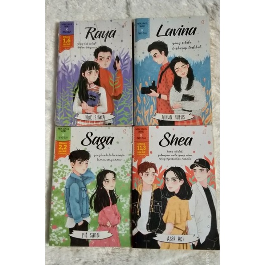 Preloved Novel Shea, Saga,Raya, Lavina