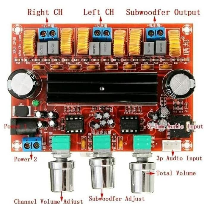 NEW TPA3116D2 50Wx2 + 100W 2.1 TPA3116 Digital Subwofer Power Amplifier