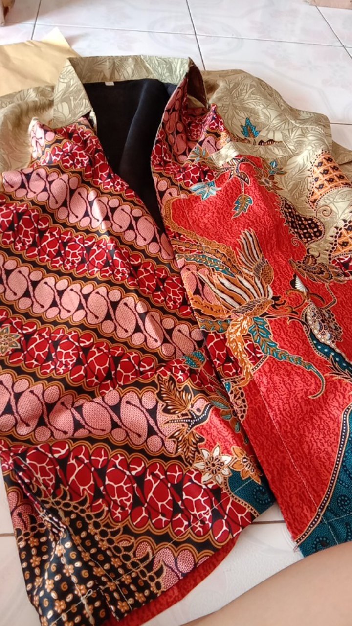 Kemeja Batik Semi Sutra - Sutera Silky Premium Kilau Licin - Kombinasi Furing Istimewa Full Body