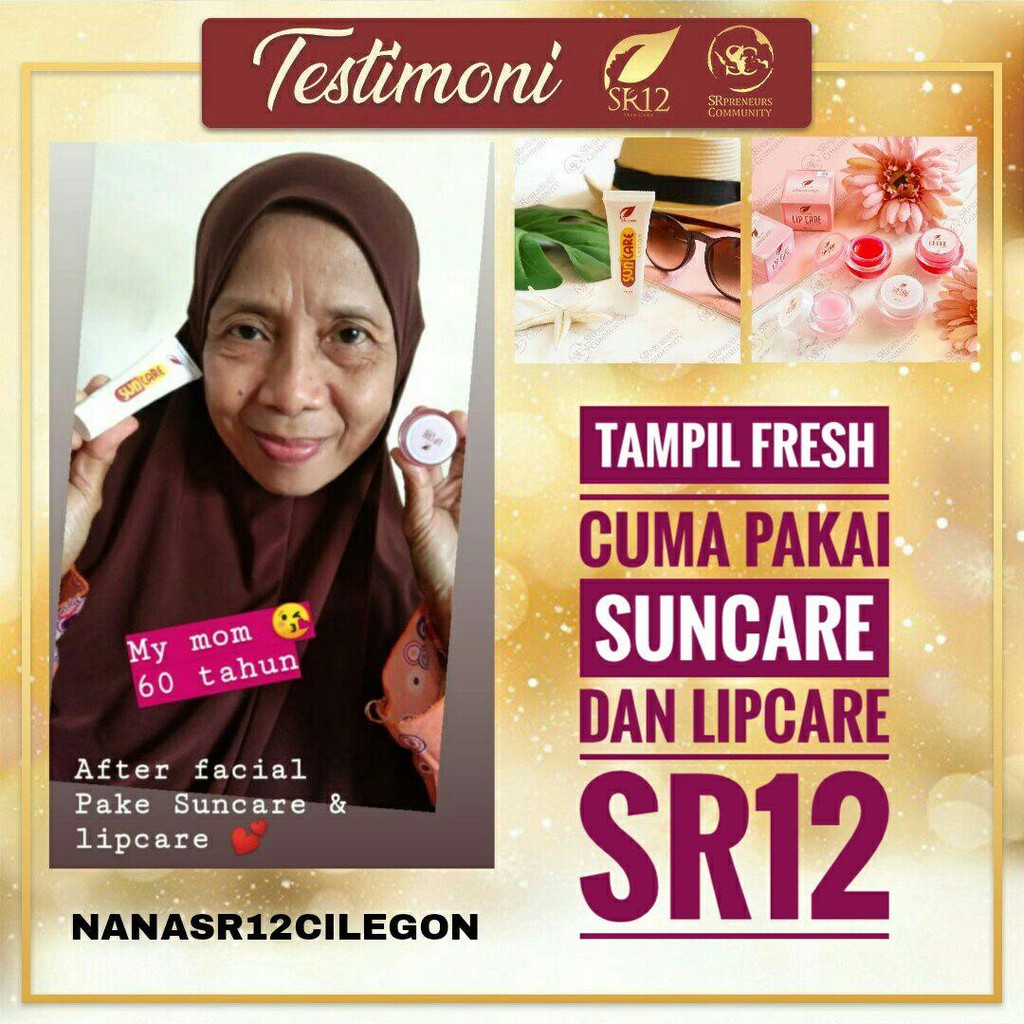 SR12 HERBAL SKINCARE SUNCARE LOTION BPOM / SUNBLOCK WAJAH BPOM MENJAGA KULIT TETAP SEHAT &amp; LEMBAB