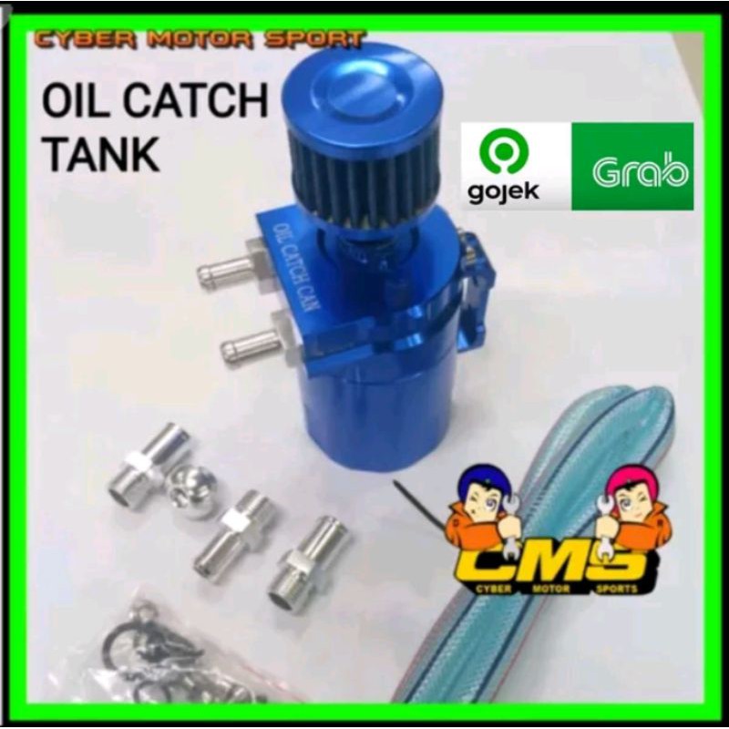 Oil catch tank universal. Oct oil cath penampung uap oli mesin mobil universal.