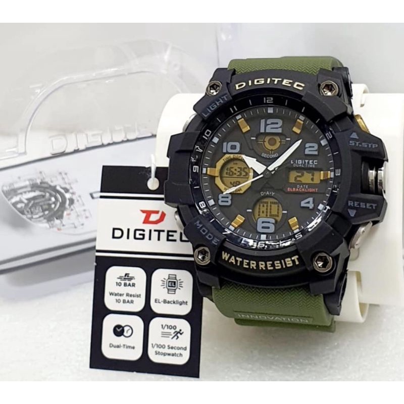 JAM TANGAN PRIA SPORTY KEREN ELEGANT DIGITEC 2125 ORIGINAL WATER RESIST