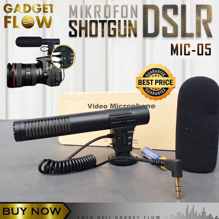 Mic Microphone Mikrofon Shotgun Kamera DSLR VLOG - MIC 05