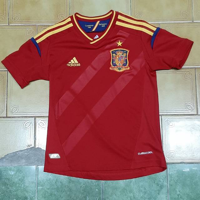 Jersey Spanyol Home UERO 2012 ORIGINAL For Kids