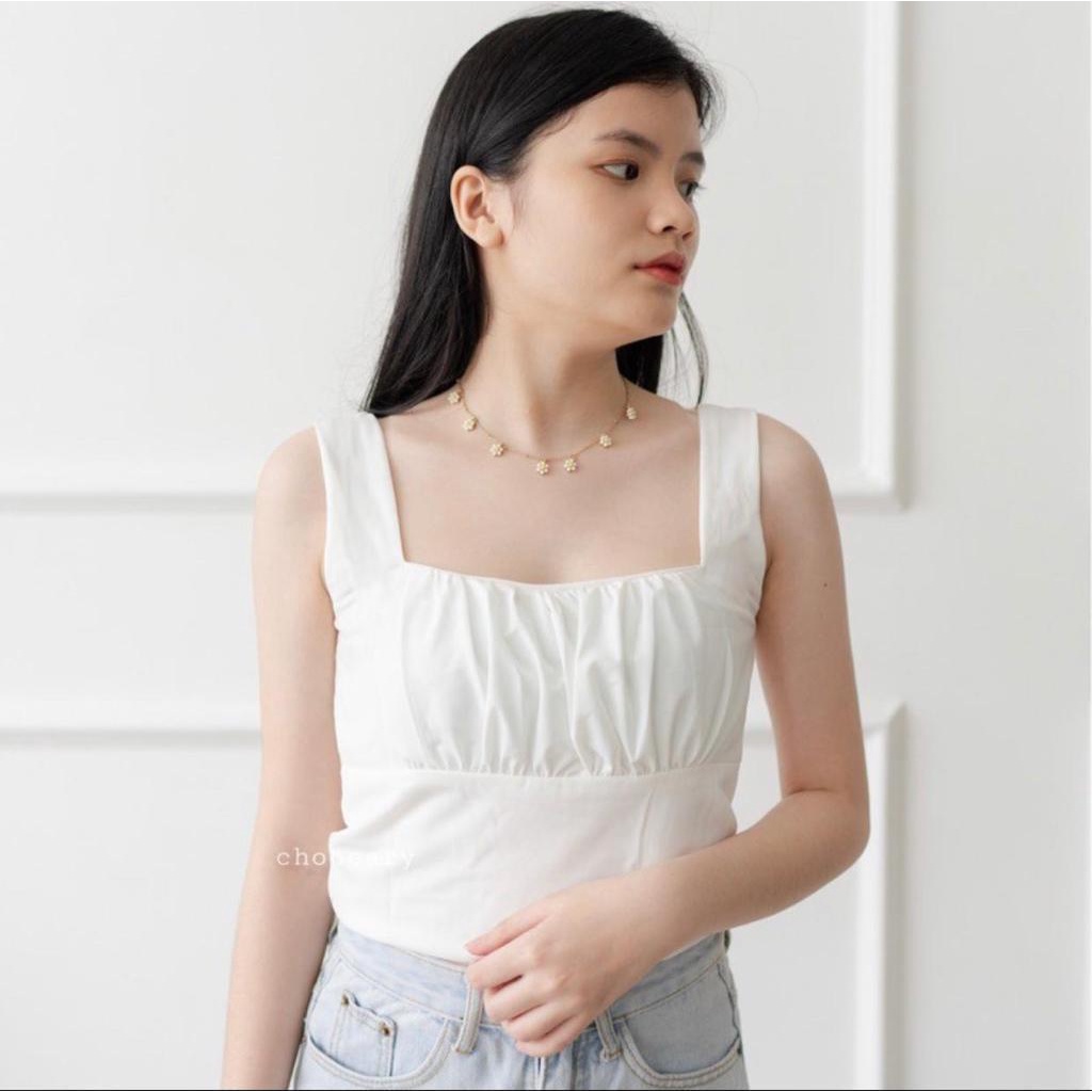 COD Tank top Crop premium Bahan jersey 2 layar