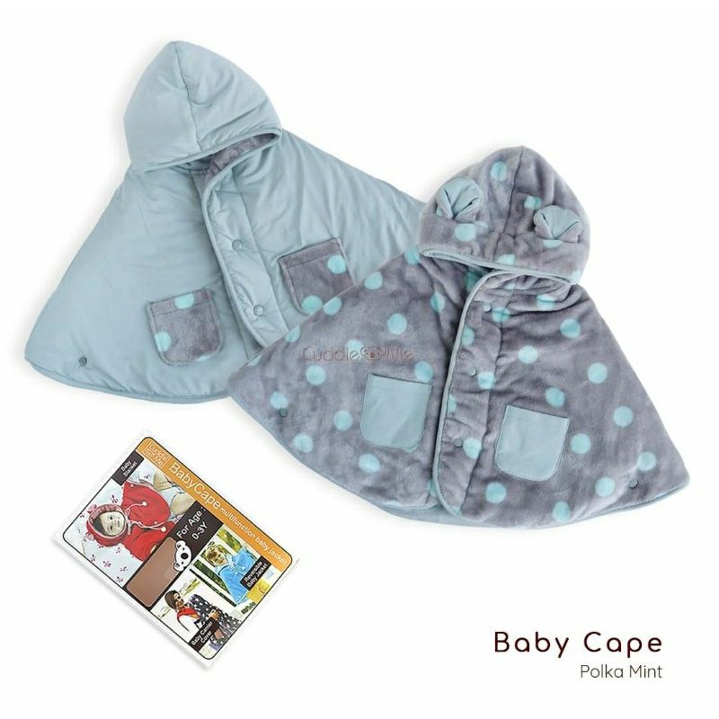 CUDDLEME BABYCAPE SELIMUT JAKET BOLAK BALIK MANTEL KOREA KADO BAYI-Polka