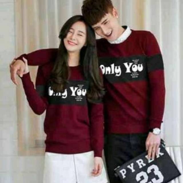 Couple ONLY YOU, baju couple, kaos couple, t-shirts couple, couple kekinian, motof only you, modis