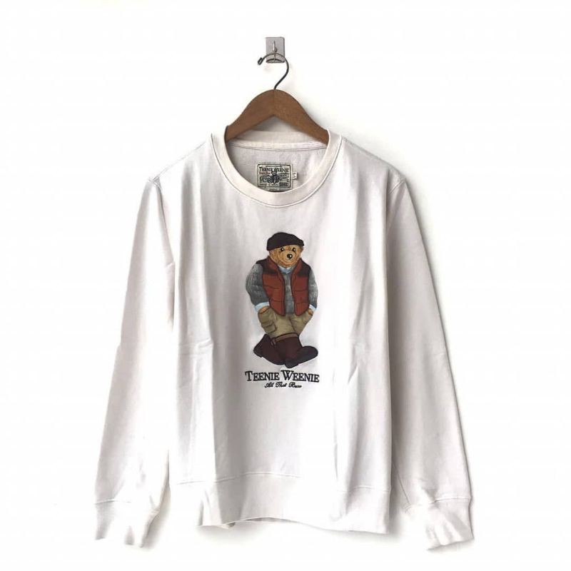 CREWNECK TEENIE WEENIE BEAR WHITE