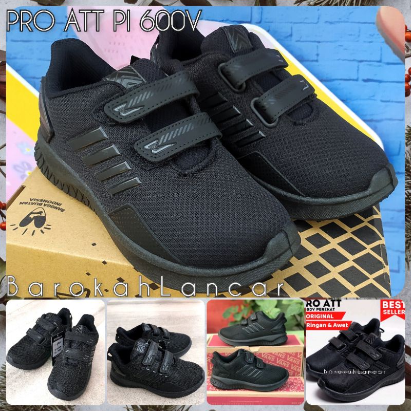 SEPATU SEKOLAH HITAM PRO ATT PI 600V /Att GI/ LSM SIZE 30-33 100% ORIGINAL