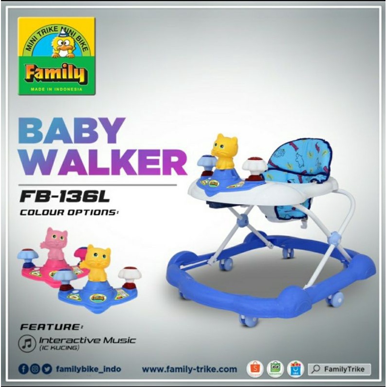 Baby Walker Family FB-136L FB - 136 L Babywalker Upin Ipin FB 136L