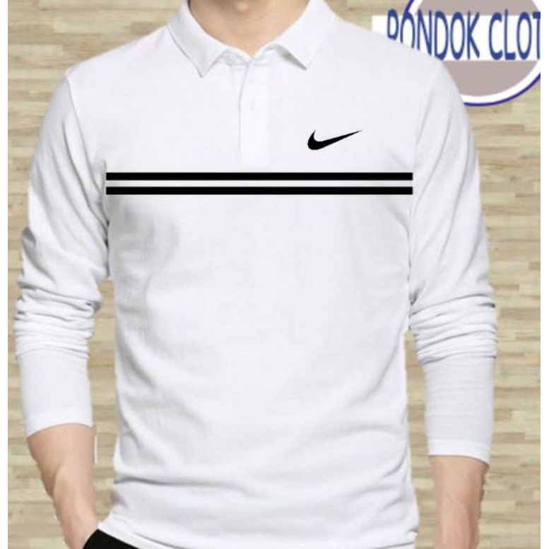 Kaos Polo Lengan Panjang Nike
