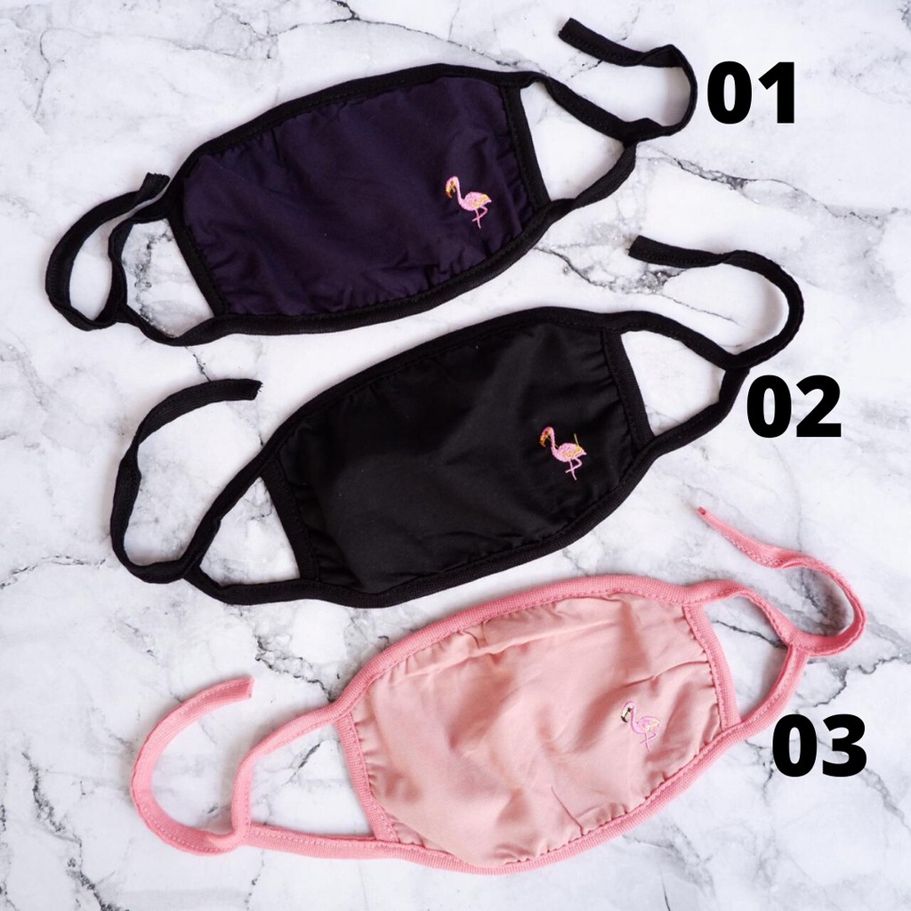 Masker Kain Non Medis Dewasa Motif Flamingo A