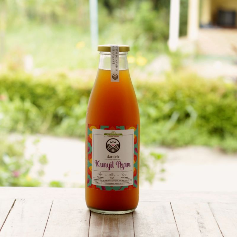 

[1 Liter] Kombucha Kunyit Asam (Organik, Probiotik, Plant-based, Vegan)
