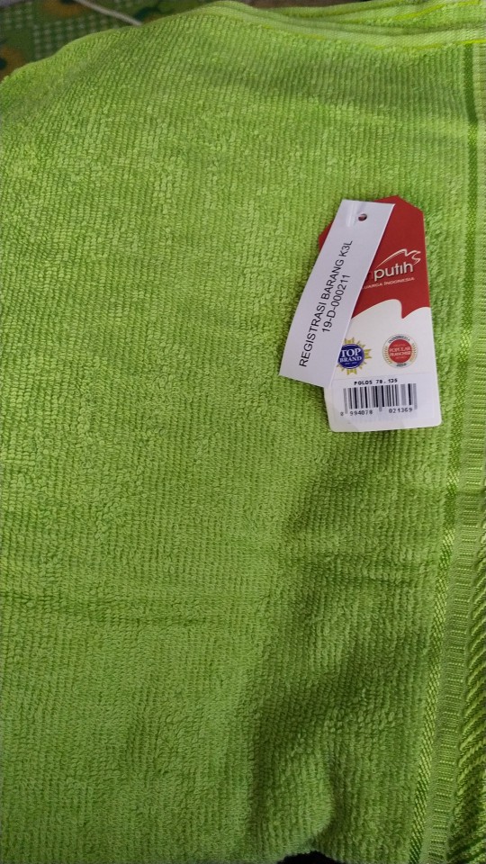 Rc Merah Putih Handuk Mandi 70x135/60x120/50x100 / Handuk Mandi Motif Polos By Terry Palmer