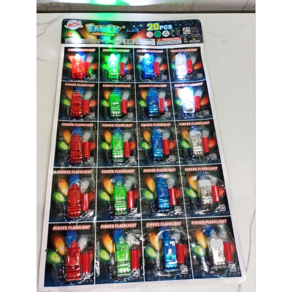 3 karunia laser senter jari lembaran isi 20pcs