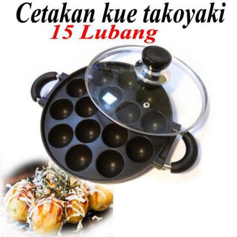 Cetakan kue Takoyaki 12 lubang