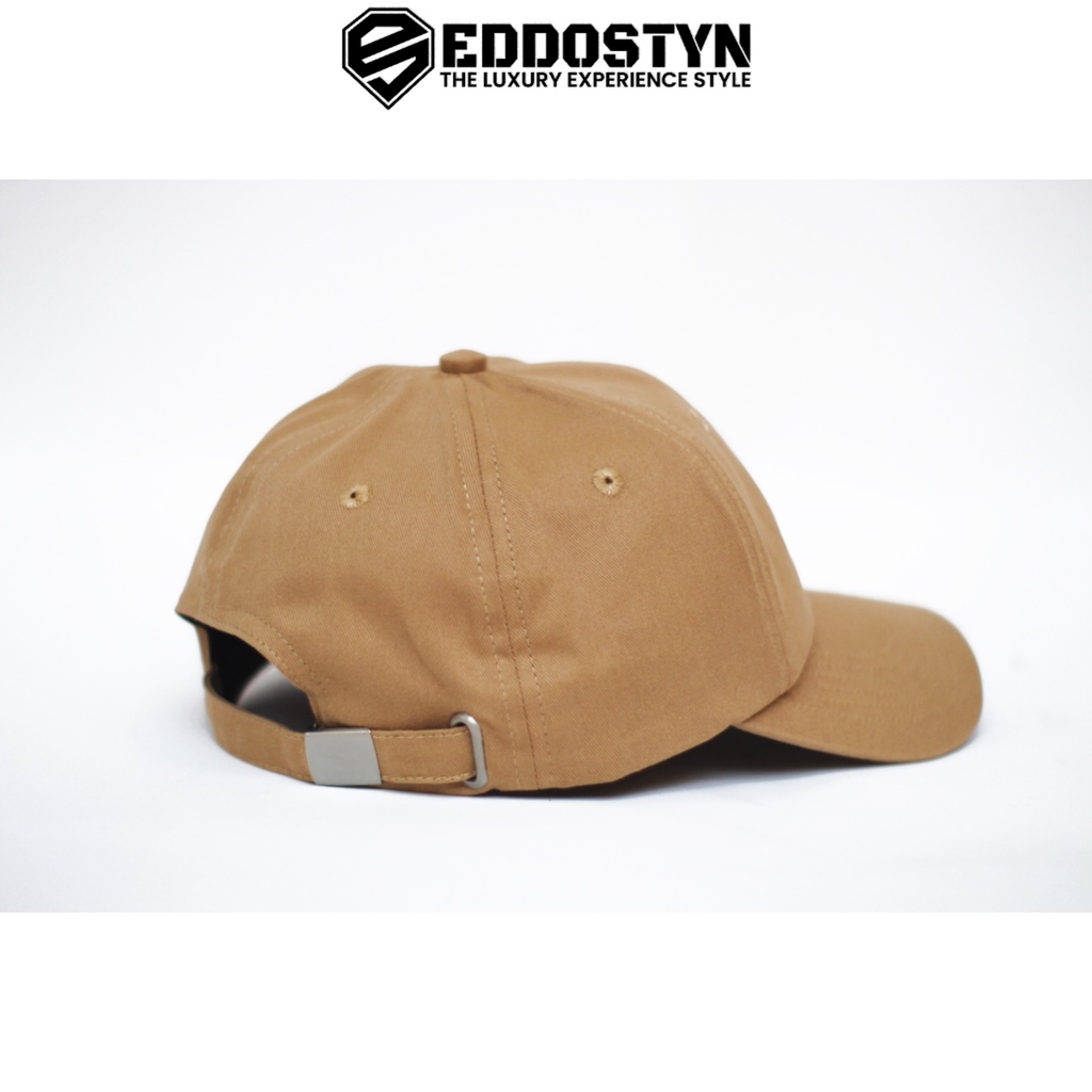 Topi Polocaps Baseball Pria Wanita Dewasa Original Premium Eddostyn Khaki