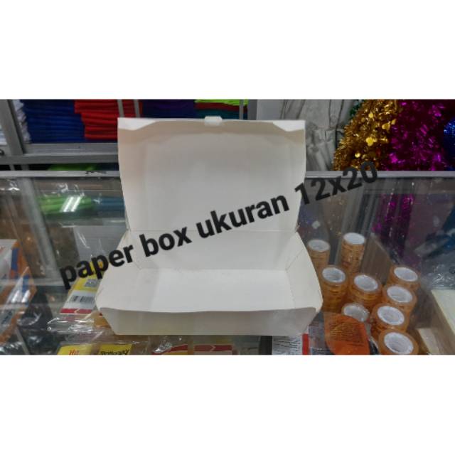 

Paper box ukuran L kotak nasi