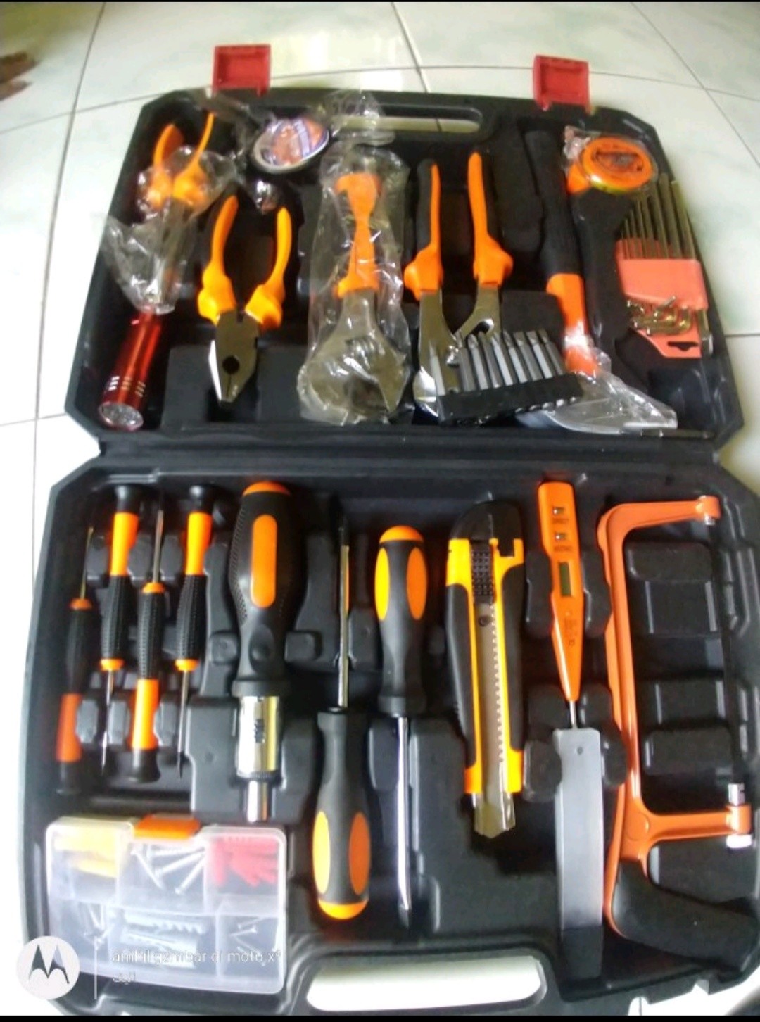 Tool Kit 102pcs Full Set Palu Tang Kunci L Obeng Gergaji Asli Hyuga