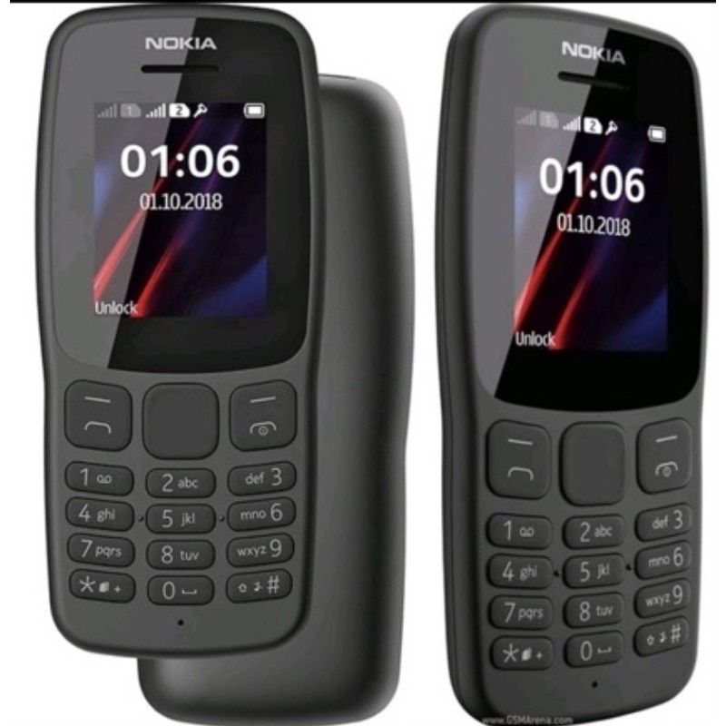 Nokia 106 2018 - Handphone Nokia 106 2018 - DualSim-Hitam