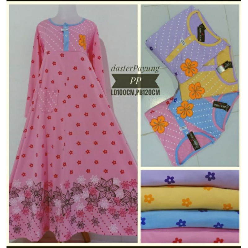 daster kaos lengan panjang