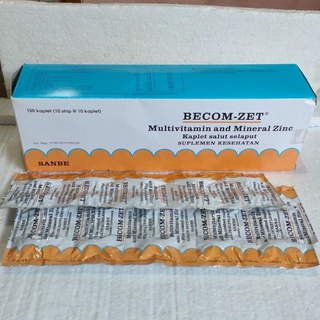 Jual BECOM-ZET - Multivitamin - Harga Per/Strip = 10 Kaplet | Shopee ...