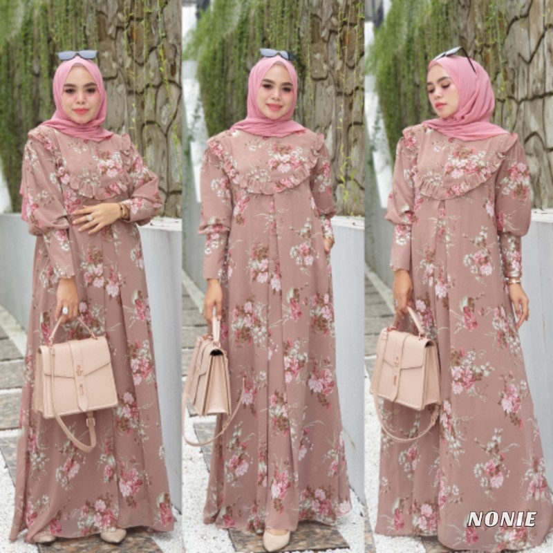 Gamis NONIE (mocca) Original by ALDISA