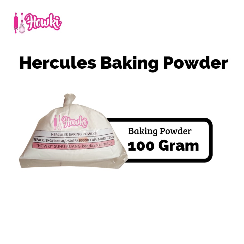 

Baking Powder Double Acting Hercules Repack 100gr