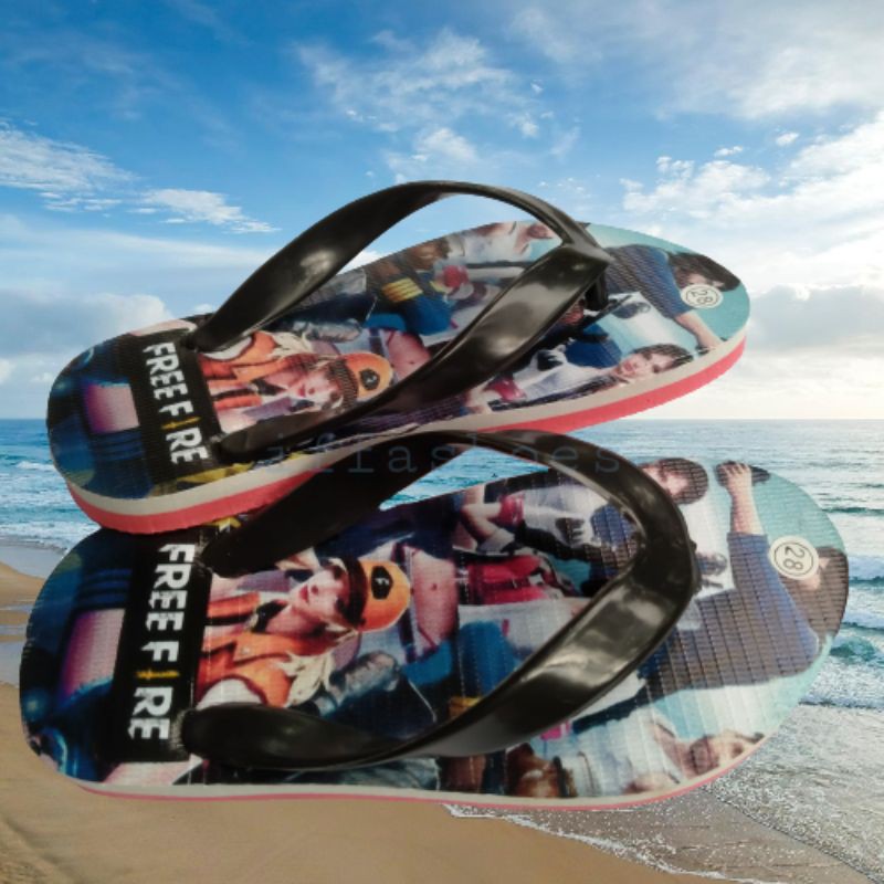 Sandal Jepit Anak Free Fire Banner Printing
