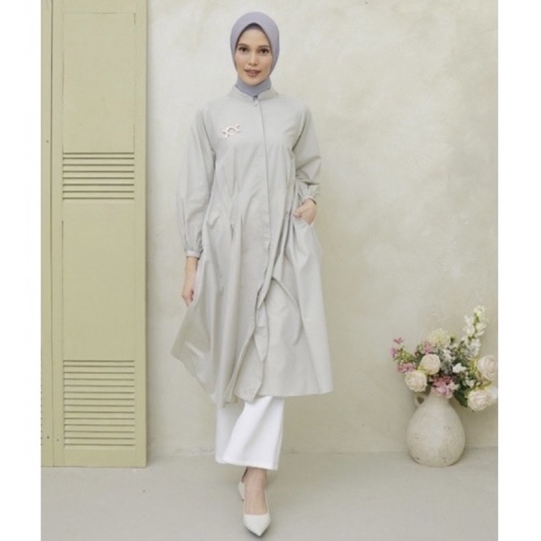 New Evelyn Midi Dress Nude Wearing Klamby