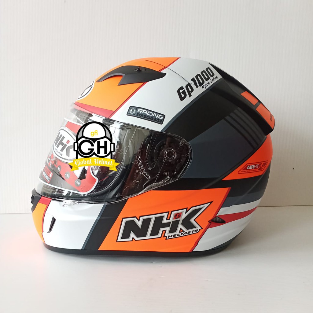 HELM NHK GP1000 SXR BLACK ORANGE DOFF NHK GP 1000 NHK GP1K