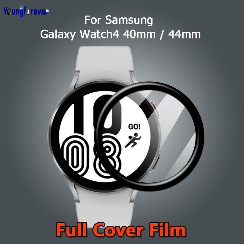 Screen Protector Samsung Galaxy Watch 4 40mm 44mm 40 44 mm Full Cover Guard Antigores Anti Gores