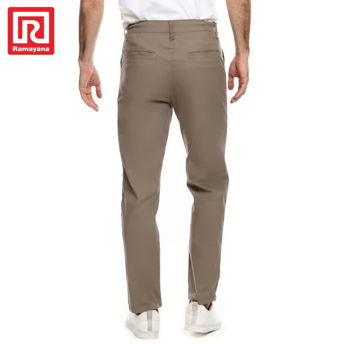 Ramayana - Raf - Celana Chinos Panjang Pria Dark Khaki - 32