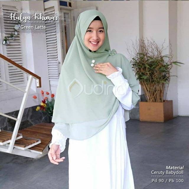 Annisa Khimar/Khimar Ceruti 2 Layer/Khimar ORI Audina Hijab/Khimar polos/Khimar polos Audina/Khimar 
