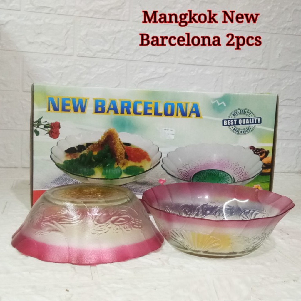 MANGKUK BARCELONA ISI 2 PCS / KADO ULANG TAHUN PERNIKAHAN