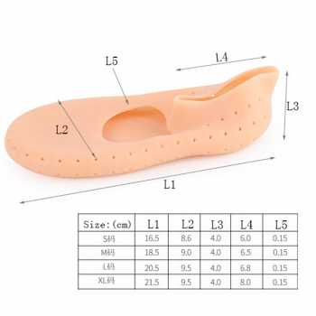 Kaos Kaki Sepatu Shock Absorb Silicone Gel Anti Slip 2PCS / Koas Kaki Pelindung Kaki Murah Bagus Anti Slip Nyaman Sol Gel Silicon Anti Pegel / Sol Sepatu Olahraga Pria Wanita  Sol Sepatu Joging Kaos Kaki Outdoor Tebal Kaos Kaki Anti Slip Pelindung Kaki