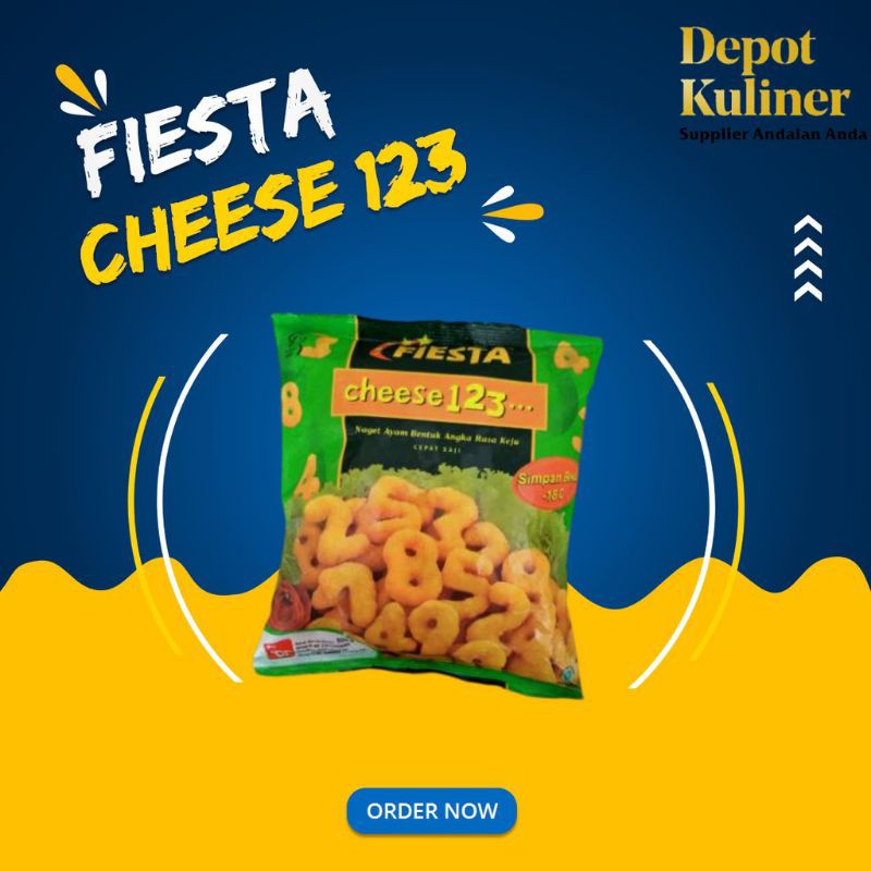 Depot Mart Fiesta Cheese 123 Nugget 500G / Naget Ayam Bentuk Angka