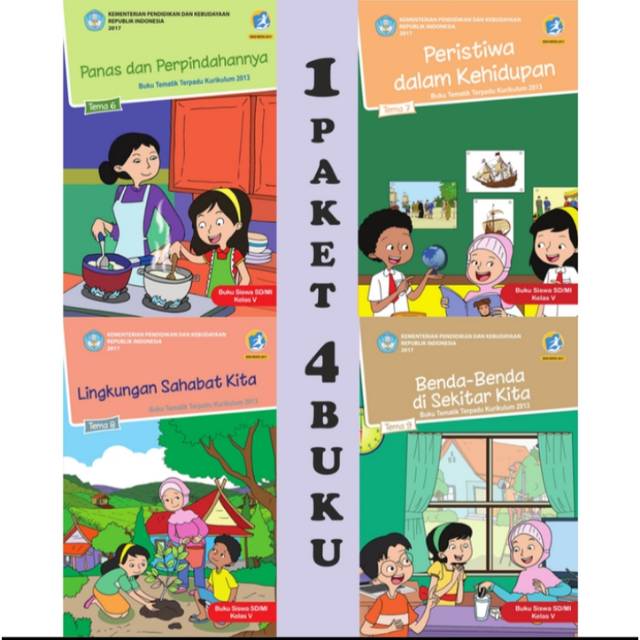 Sepaket buku siswa kelas 5 smtr 2 tema 6789