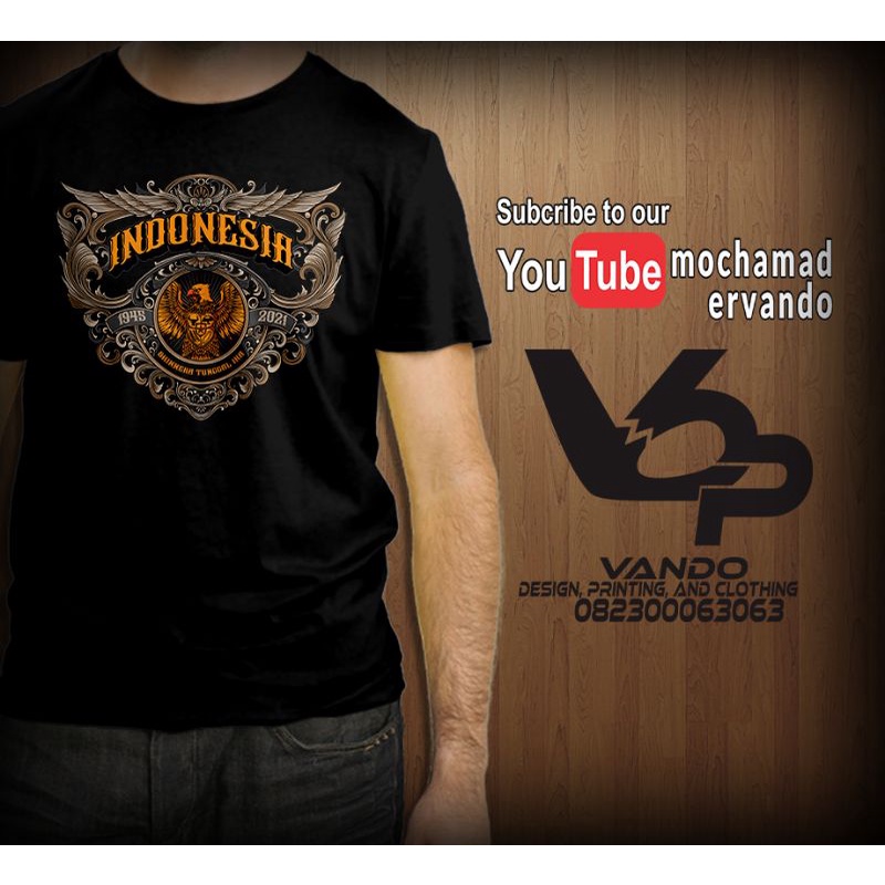 KAOS 1945 - 2021/KAOS INDONESIA MERDEKA/KAOS PRIA atau WANITA