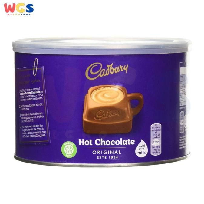 

Cadbury Hot Chocolate Original Smooth Chocolate Swirl Into Milk 1kg