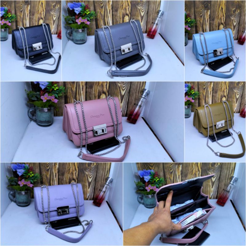 (BISA COD)Tas Selempang Wanita//Fashion Wanita Terbaru//Bordil Garis Kunci Maira Kekinian