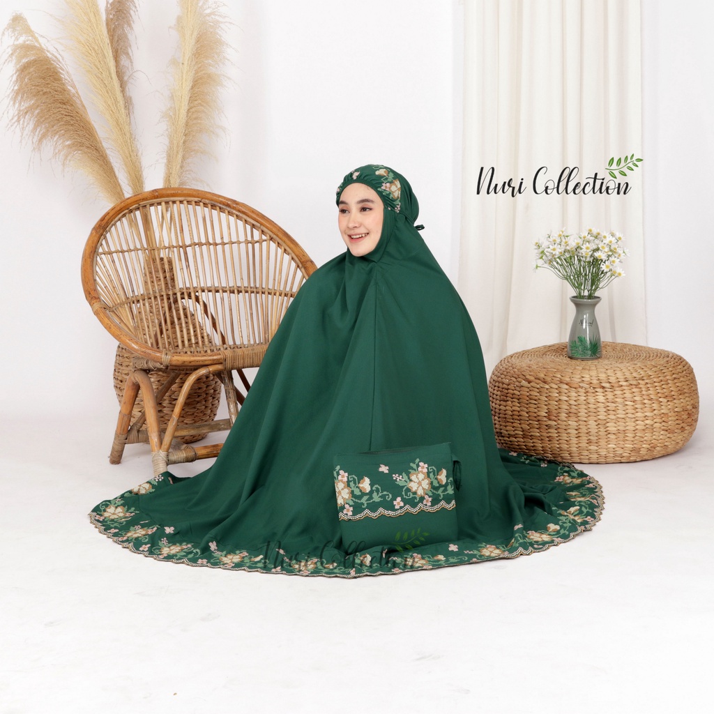 MUKENA DEWASA LEENA NEW RENDA BORDIR PREMIUM