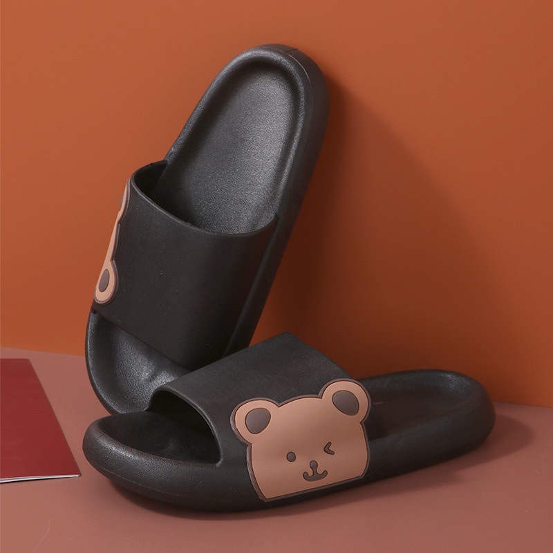 KAISSO - SANDAL SLIP MOTIF BEAR SANDAL RUMAH BAHAN KARET PREMIUM | SANDAL KOREAN STYLE | SANDAL RUMAH LUCU | SANDAL RUMAH ANTI SLIP | SANDAL RUMAH PREMIUM | SANDAL PREMIUM | SANDAL HIGH QUALITY | SANDAL KARET | SANDAL JEPIT