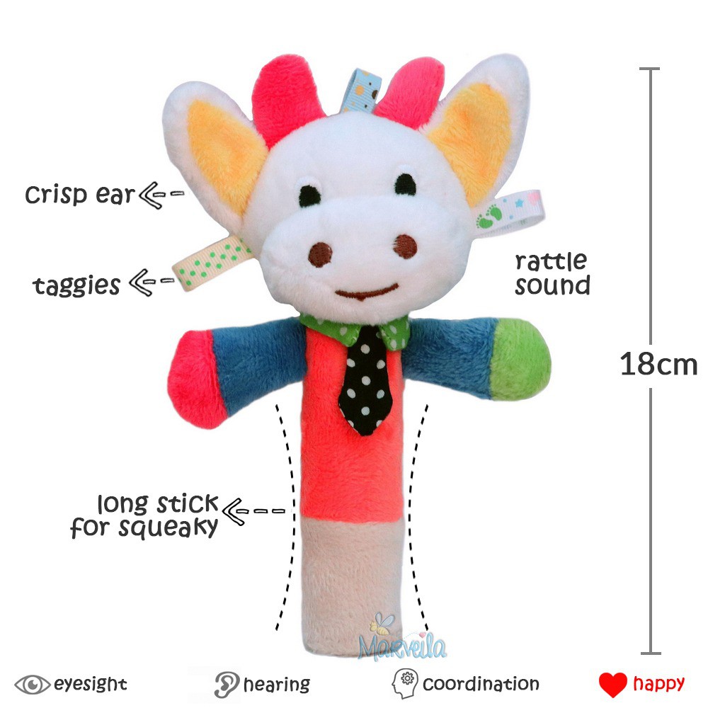 Marveila Rattle Squeeze Stick Taggies