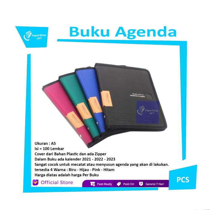 

[RESTOCK] Interxfolder Monthly Planner A5 - Buku Agenda - Random - 1 Buku