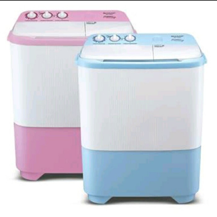 Jual Mesin Cuci Sharp 2 Tabung 9 Kg Pink Biru Anti Karat Low Watt Hijab Mode 99 Sj Indonesia Shopee Indonesia