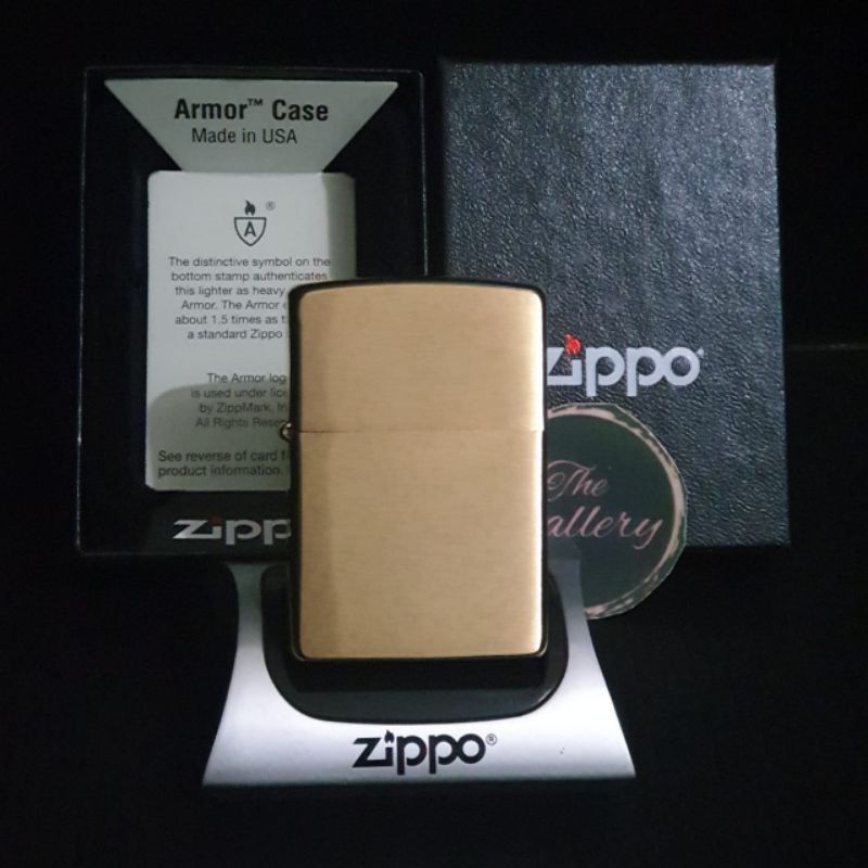 168 ORIGINAL ZIPPO ARMOR BRUSHED BRASS