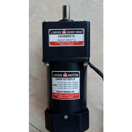 Ac Motor Gearbox LIMING 220V Ratio 1:15 120W