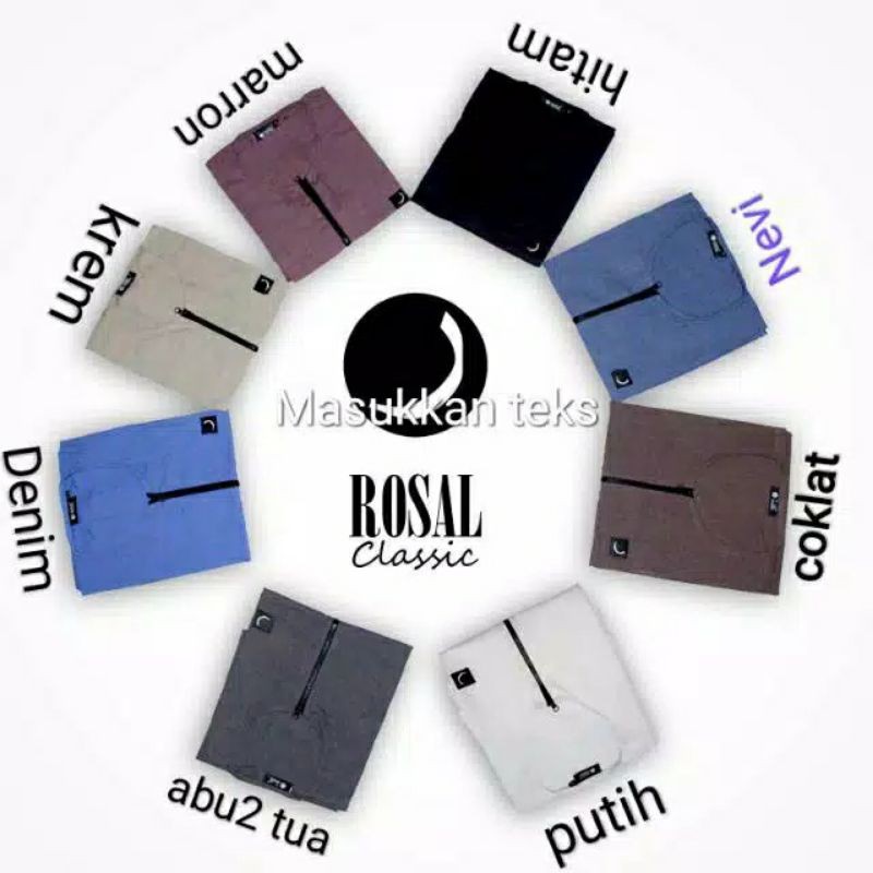 ROSAL CLASSIC clasic rompi sholat shalat solat pakaian muslim pria pelapis baju kaos polos cowok